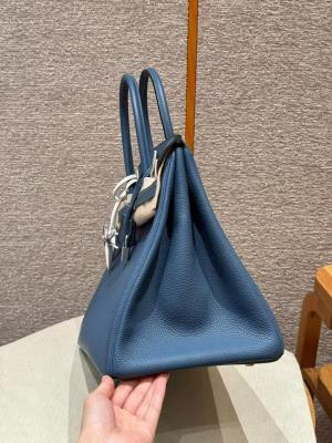 wholesale quality hermes birkin 40 togo blue agate phd